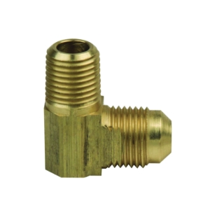 BrassCraft® 49-6-4 49 Series Reducing Elbow with Short Flare Nut, 3/8 x 1/4 in Nominal, Flare x MNPT, Brass