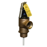 Apollo™ 18C5228150 18C-500 Temperature and Pressure Relief Valve, 1 in Nominal, FNPT End Style, 210 deg F, Bronze Body