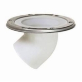 Sioux Chief DropKick™ 889-45PM 45 deg Offset Closet Flange With Stainless Steel Swivel Ring, PVC