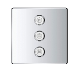 GROHE 29127000 Triple Volume Control Trim, 17.2 gpm Shower, StarLight® Polished Chrome