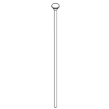 Kohler® 57411-G Lift Rod Brushed Chrome