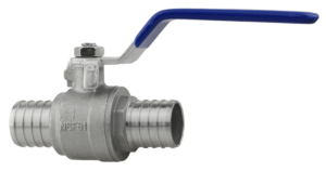 Boshart Industries SSPEXBV-05 2-Piece Ball Valve, 1/2 in Nominal, PEX End Style, 304 Stainless Steel Body, NBR Rubber Softgoods