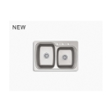 Kohler® 75791-3-NA Verse™ Kitchen Sink, Rectangular Shape, 3 Faucet Holes, 22 in W x 9 in H, Top/Undermount, Stainless Steel