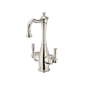 Insinkerator® 45392C-ISE FHC2020PN Traditional 2020 Showroom Instant Hot and Cold Water Faucet, 360 deg Swivel Spout, Polished Nickel