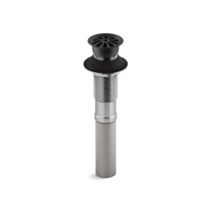 Kohler® 7129-BL Grid Bathroom Sink Drain, 1-1/4 in Nominal, 2-1/8 in, Solid Brass Drain, Matte Black
