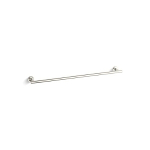 Kohler® 14437-SN Towel Bar, Purist®, 30 in L Bar, 2-13/16 in OAD x 1-7/8 in OAH, Brass, Vibrant® Polished Nickel