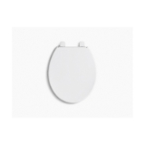 Kohler® 4009-58 Reveal® Toilet Seat with Lid and Grip-Tight Bumper, Round Bowl, Closed Front, Polypropylene, Thunder Grey, Quick Release Hinge