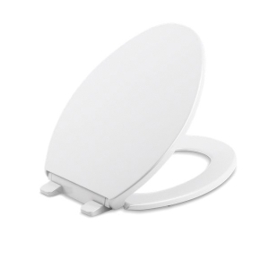 Kohler® 20112-0 Toilet Seat, Brevia™, Elongated Bowl, Closed Front, Plastic, White