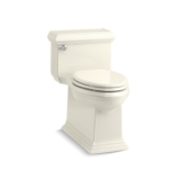 Memoirs® Classic Comfort Height® 1-Piece Toilet, Compact Elongated Front Bowl, 16-1/2 in H Rim, 1.28 gpf, Biscuit
