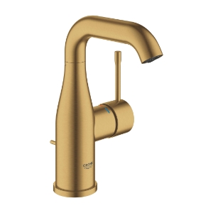 GROHE 23485GNA Essence M-Size Bathroom Faucet, Residential, 1.2 gpm, 6-5/16 in H Spout, 1 Handle, Pop-Up Drain, 1 Faucet Hole, Brushed Cool Sunrise