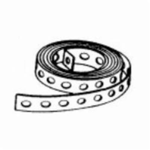 GFM 100S-24-10 FIG 970 Perforated Hanger Strapping, 9/32 in Dia Hole, 10 ft L x 3/4 in W x 0.21 in THK, Plain