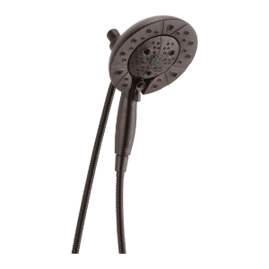 Brizo® 86220-RB Hydrati® Traditional Round 2-in-1 Shower, 6-7/8 in Dia Shower Head, 1.75 gpm Flow Rate, Full Body/Full Body With Massage/H2OKinetic®/Massage/Pause Spray, Venetian Bronze