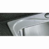 Sterling® 11401-4-NA Self-Rimming Kitchen Sink with SilentShield® Technology, Southhaven®, Satin, Rectangle Shape, 14 in Left, 14 in Right L x 15-1/8 in Left, 15-1/8 in Right W, 4 Faucet Holes, 33 in L x 22 in W x 7 in H, Top Mount, 20 ga Stainless Steel