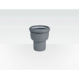Centrotherm Eco Systems InnoFlue® ISIA10004 Single Wall Centric Increaser, 4 in Dia x 6.4 in L, Polypropylene, Gray