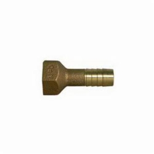A.Y. McDonald 5121-177, 74660 1 Service Fitting, 1 in Nominal, Female C Flare x IPS PE Barbed End Style, Brass