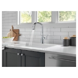 DELTA® 9176-PR-DST Stryke® Pull-Down Kitchen Faucet, 1.8 gpm Flow Rate, Chrome, 1 Handle, 1 Faucet Hole, Commercial/Residential