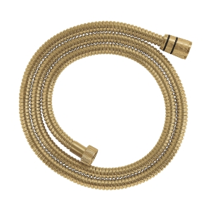 GROHE 28417GN0 28417_0 Rotaflex® Long Life Twist-Free Hand Shower Hose, G1/2 x 1/2 in, 500 N Tensile, Metal, Brushed Cool Sunrise