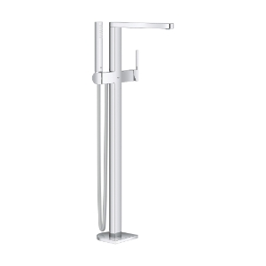 GROHE 23846003 23846_3 Plus Freestanding Tub Faucet with Euphoria Cube® 1.75 gpm Hand Shower, 1.75 gpm Flow Rate, Polished Chrome, 1 Handle, Residential