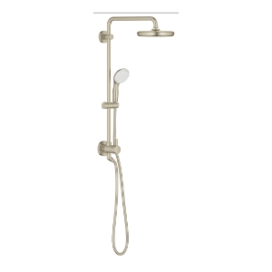 GROHE 26123EN1 Retro-fit™ System 210 Shower System, 8-1/4 in Dia Shower Head, Rain/Jet Shower Head, 1.75 gpm Flow Rate, Dream Spray, Brushed Nickel