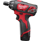 M12™ Compact Lightweight Cordless Screwdriver Kit, 1/4 in Chuck, 12 VDC, 150 in-lb, Lithium-Ion Battery