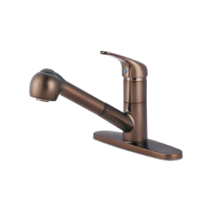 OLYMPIA K-5030-ORB Kitchen Faucet, Elite, 1.8 gpm Flow Rate, 180 deg Swivel Spout, Oil Rubbed Bronze, 1 Handle, 1/3 Faucet Holes