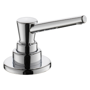 DELTA® RP1001 Classic Soap/Lotion Dispenser, Polished Chrome, 13 oz Bottle Capacity, Deck Mount, Brass