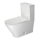 DURAVIT 2160010000 2-Piece Toilet, DuraStyle, 15.74 in H Rim, 12 in Rough-In, 1.32/0.92 gpf, White