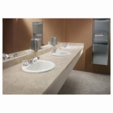 Moen® 8220 Centerset Lavatory Faucet, M-DURA™, 2.2 gpm Flow Rate, 2-7/8 in H Spout, 8 in Center, Chrome, 2 Handles