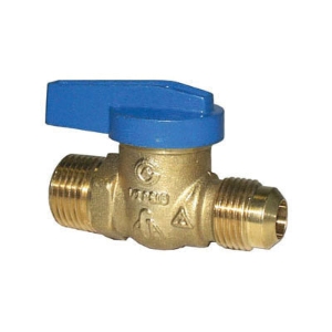 LEGEND 102-213 T-3000 1-Piece Ball Valve, 1/2 in Nominal, Flare x MNPT End Style, Brass Body, Synthetic Fiber/NBR Softgoods