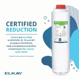 ELKAY COMMERCIAL 71300C Replacement Water Filter, 3-5/16 in L 3-5/16 in W 11-5/8 in H