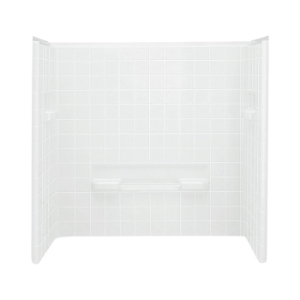 Sterling® 61044100-0 Bath/Shower Wall Set, All Pro®, 60 in L x 31-1/2 in W x 59 in H, Solid Vikrell®