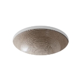 Kohler® 2349-HV Camber® Bathroom Sink, Round Shape, 16-1/8 in W x 16-1/8 in D x 6-7/8 in H, Undermount, Vitreous China, Boucle Tweed