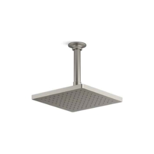 Kohler® 26148-BN Honesty® Rainhead, 2.5 gpm Flow Rate, Ceiling/Wall Mount, 8 in L Head, Vibrant® Brushed Nickel