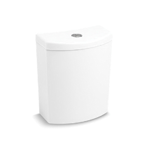 Kohler® 3569-0 3569 Dual-Flush Toilet Tank, Persuade® Curv, 1/1.6 gpf, Push Button Flush, White