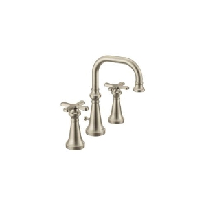 Moen® TS44103BN Colinet™ Widespread Lavatory Faucet, Residential, 1.2 gpm Flow Rate, 5-11/16 in H Spout, 8 in Center, Brushed Nickel, 2 Handles, Lift Rod Drain