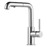 Brizo® 63220LF-PC Solna® Kitchen Faucet, Commercial, 360 deg Pull-Out Spout, Polished Chrome, 1 Handle, 1 Faucet Hole