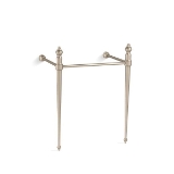 Memoirs® Stately Console Table Leg, 23 in W x 17-5/16 in D x 32-1/16 in H Leg, Wall Mount, Solid Brass