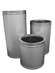 ECCO™ 210504 512VP Vent Pipe, Aluminum, 5 in Dia, 10-3/8 in L