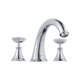 GROHE 25074000 Roman Tub Filler, Kensington®, 13.2 gpm, StarLight® Polished Chrome, 2 Handles, Traditional