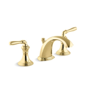 Kohler® 394-4-PB Devonshire® Widespread Bathroom Sink Faucet, 1.2 gpm, Vibrant Polished Brass