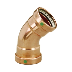ProPress® 20658 45 deg Pipe Elbow, 3 in Nominal, Press End Style, Copper