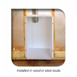 Construction Solutions DBX1017FR6 Metal Recessed Fired Rated Dryer Box for 2 x 6 Wall