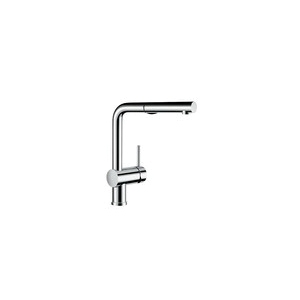 Blanco 441430 Kitchen Faucet With Dual Spray, LINUS™, 1.8 gpm Flow Rate, 140 deg Swivel Spout, Polished Chrome, 1 Handle, 1 Faucet Hole