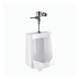 Sloan® 10001001 WEUS-1000 Standard Urinal and Flushometer, 0.125 gpf Flush Rate, Top Spud, Wall Mounting, Polished Chrome