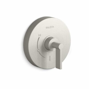KALLISTA® P24415-LV-AG One™ Lever Handle Pressure Balanced Valve Trim - Less Rough in Valve Trim Only, Brushed Nickel