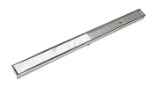 Infinity Drain® SLTIF6548SS 48" S-PVC Series Low Profile Complete Kit with 2 1/2" Tile Insert Frame in Satin Stainless