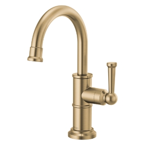 Brizo® 61325LF-C-GL Artesso® Beverage Faucet, 1.5 gpm at 60 psi Flow Rate, Luxe Gold, 1 Handle