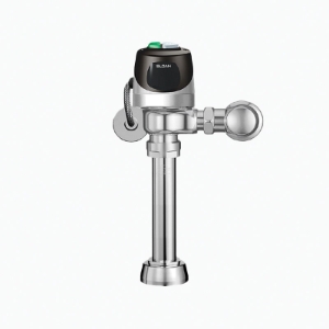 Sloan® ECOS® 3370420 111 Dual-Flush Sensor Exposed Flushometer, Hardwired, 1.6/1.1 gpf Flush Rate, 1 in IPS Inlet, 1-1/2 in Spud, 15 to 80 psi Pressure, Polished Chrome