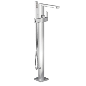 Moen® S905 90 Degree™ Premium Floor Mount Tub Filler Faucet, Chrome, 1 Handle, Commercial
