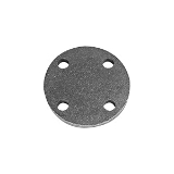 Ward Mfg 3X7D.BBF Blind Companion Flange, 3 in Nominal, Cast Iron, NPS Connection, 125 lb